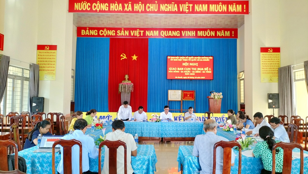 Giao ban cụm MT 1